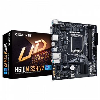 GIGABYTE H610M S2H V2 DDR5 5600MHZ D-SUB HDMI DP MATX 1700P 