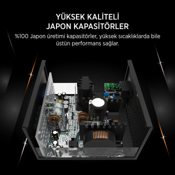 James Donkey JDP1050 APFC 12CM 1050W Bronze 80+ ATX 3.1 PCI-E 5.1 Power Supply