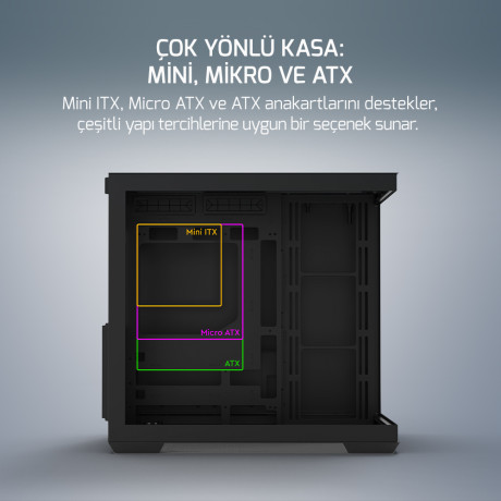 GAMEPOWER WARCRY PRISM 4XARGB FAN GAMING KASA 850W